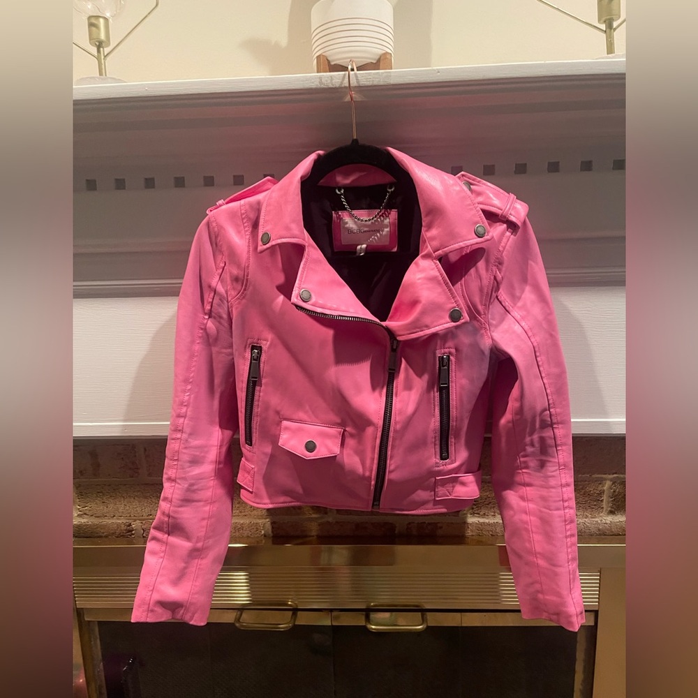 BCBG Soft Faux Leather bubblegum pink, vegan friendly